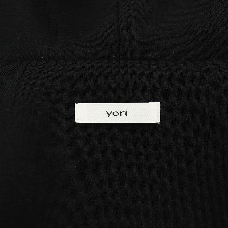 ヨリ yori 21AW ボンディングロングジレ フード F 黒 ブラック YR2115-041SP-5 /AN39 レディース ヨリ yori 21AW ボンディングロングジレ フード F 黒 ブラック
