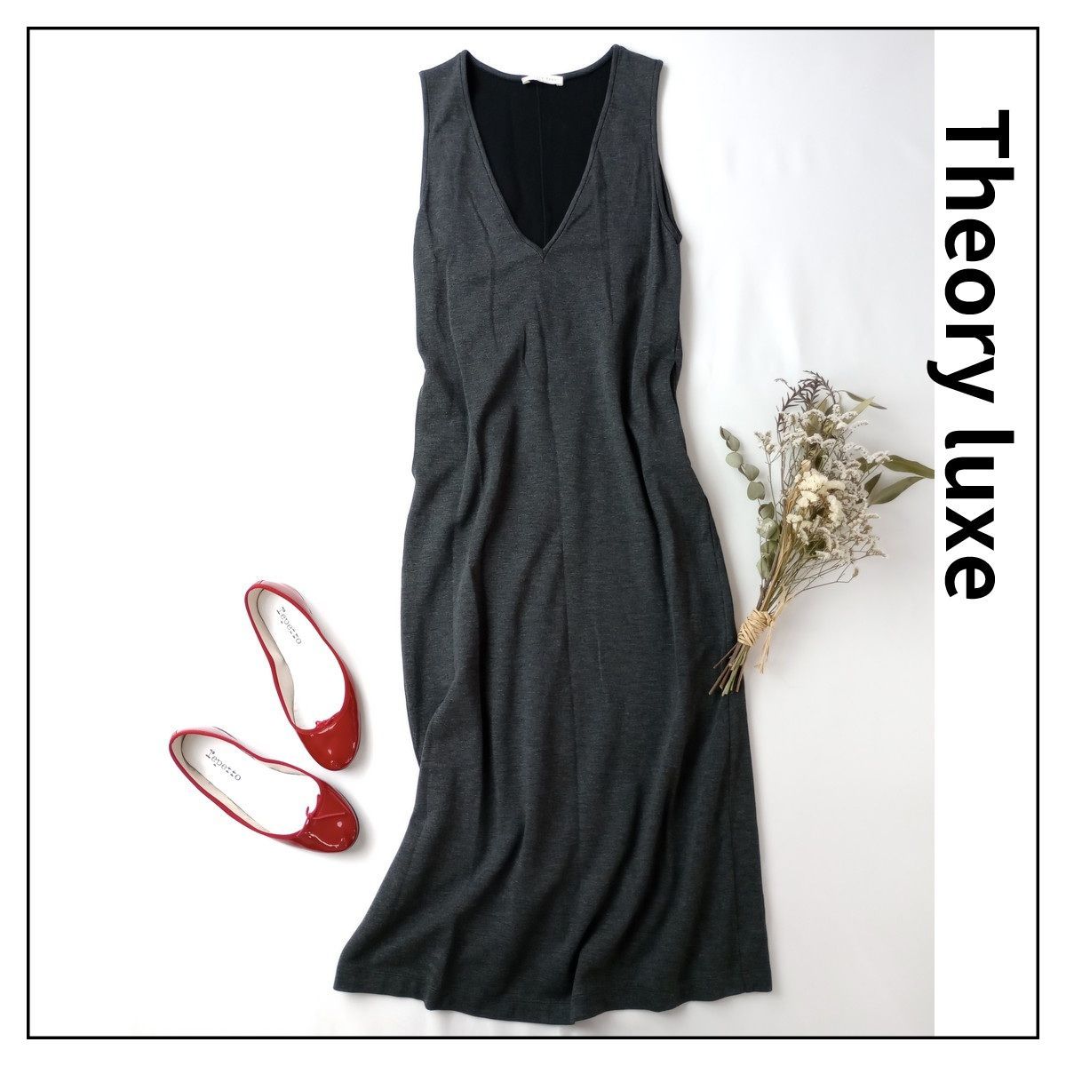 【美品】theory luxe セオリーリュクス ノースリーブワンピース 紺色 Theory luxe - Theory luxeセオリーリュクス 2023SS Kensington