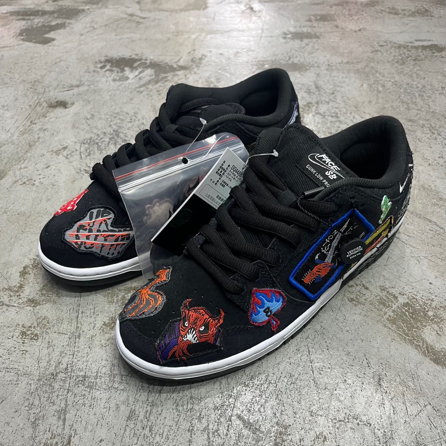 新品 NECKFACE × NIKE SB DUNK LOW PRO QS ネックフェイス × ナイキ SB ダンク ロー プロ QS  ブラック/ホワイト(DQ4488-001) スニーカー 26cm 77906A2 - メルカリ