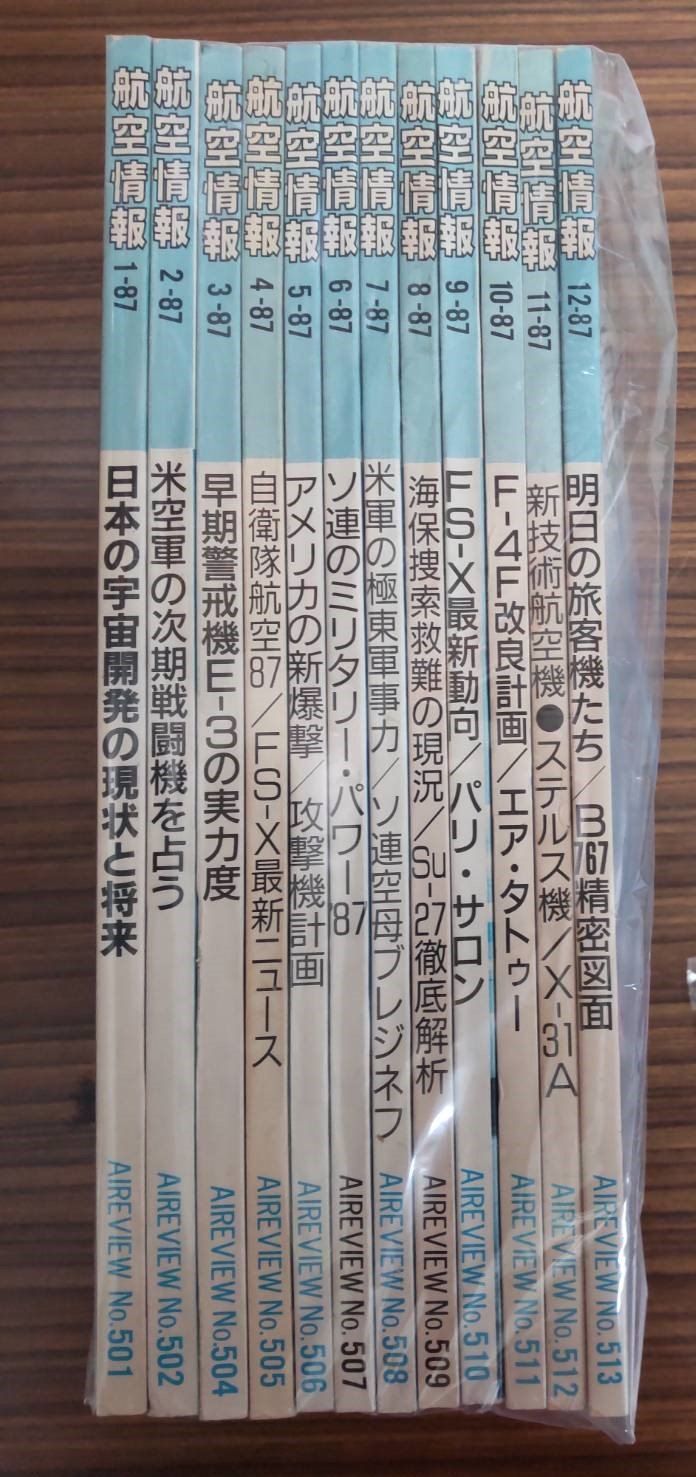 航空情報　1987年1-12月　12冊セット  青木孝/編 　酣燈社 C018上-7