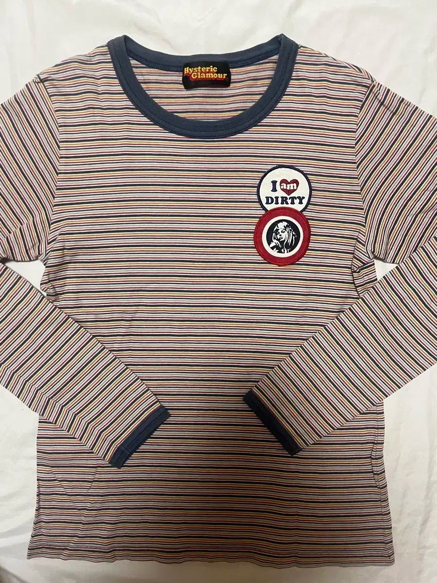 HYSTERIC GLAMOUR ヒステリックグラマー ブルーアーカイブ ブルアカ ヒスgirl ワッペン パッチ POINT リンガーTシャツ 長袖 Tシャツ