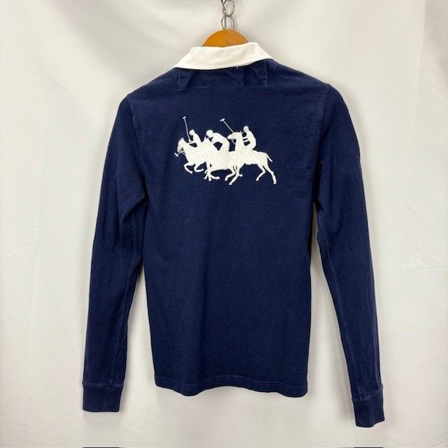 RALPH LAUREN ラガーシャツタイプ 長袖 ポロシャツ サイズⅬ