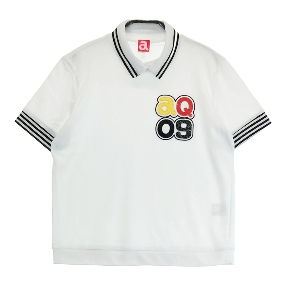 サイズ：38 ARCHIVIO アルチビオ  襟付 半袖Tシャツ メッシュ  ホワイト系 [240101439860] ゴルフウェア レディース ストスト サイズ：38 ARCHIVIO アルチビオ 襟付 半袖Tシャツ メッシュ