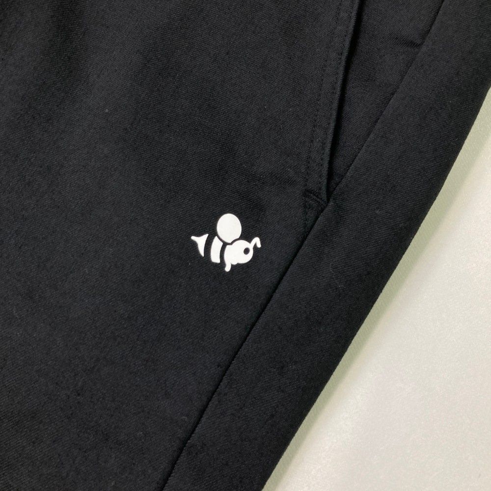 8YARDS ハチヤーズ ジョガーパンツ ストレッチロングパンツ ゴルフ メンズ ハチヤーズ パンツ 白×黒 サイドライン ロゴ刺しゅう ストレッチ