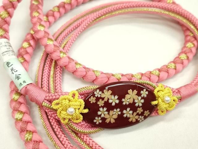 平和屋着物○和装小物 上質な帯締め4本セット 小桜組 金銀糸