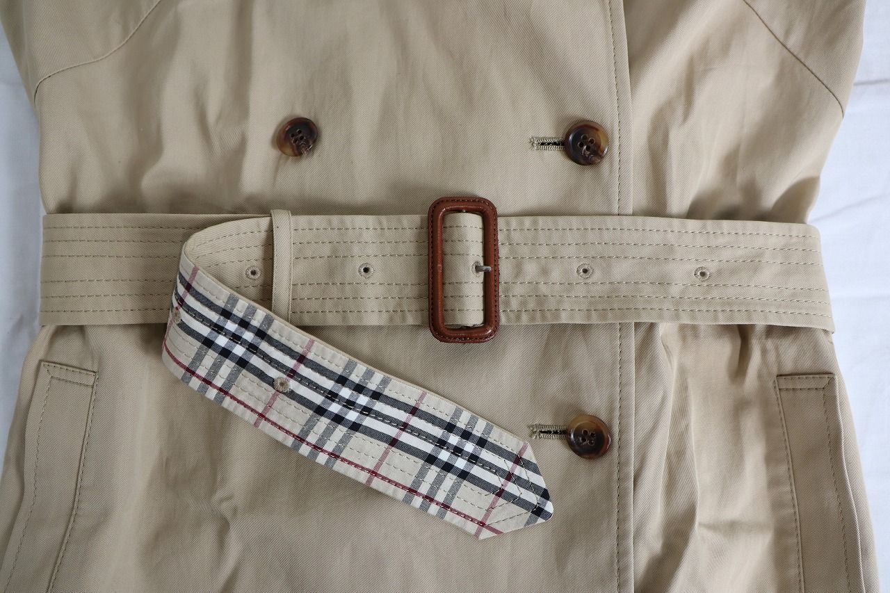 BURBERRY バーバリー　ノースリーブ　トレンチワンピース　トレンチコート ○BURBERRY バーバリー ノースリーブ トレンチコート ワンピース