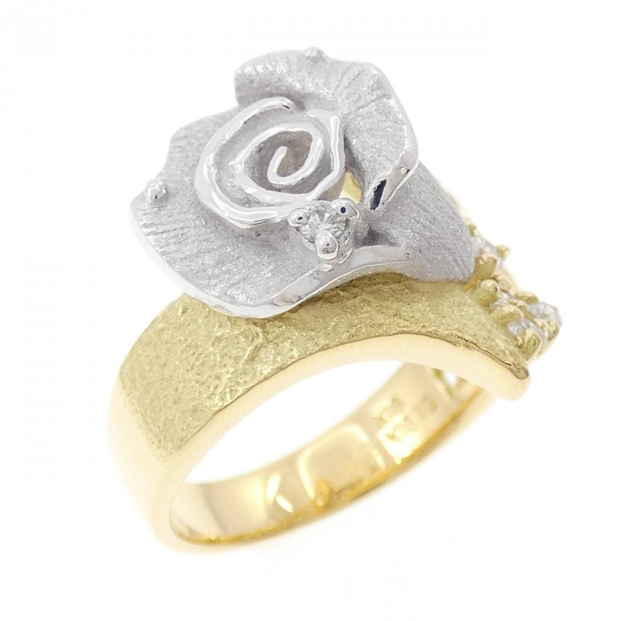 タムラシュンイチ ローズ ダイヤモンド リング 0.12CT