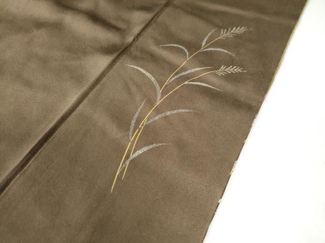 平和屋着物○訪問着 流水鴛鴦枝花文 暈し染め 金彩 正絹