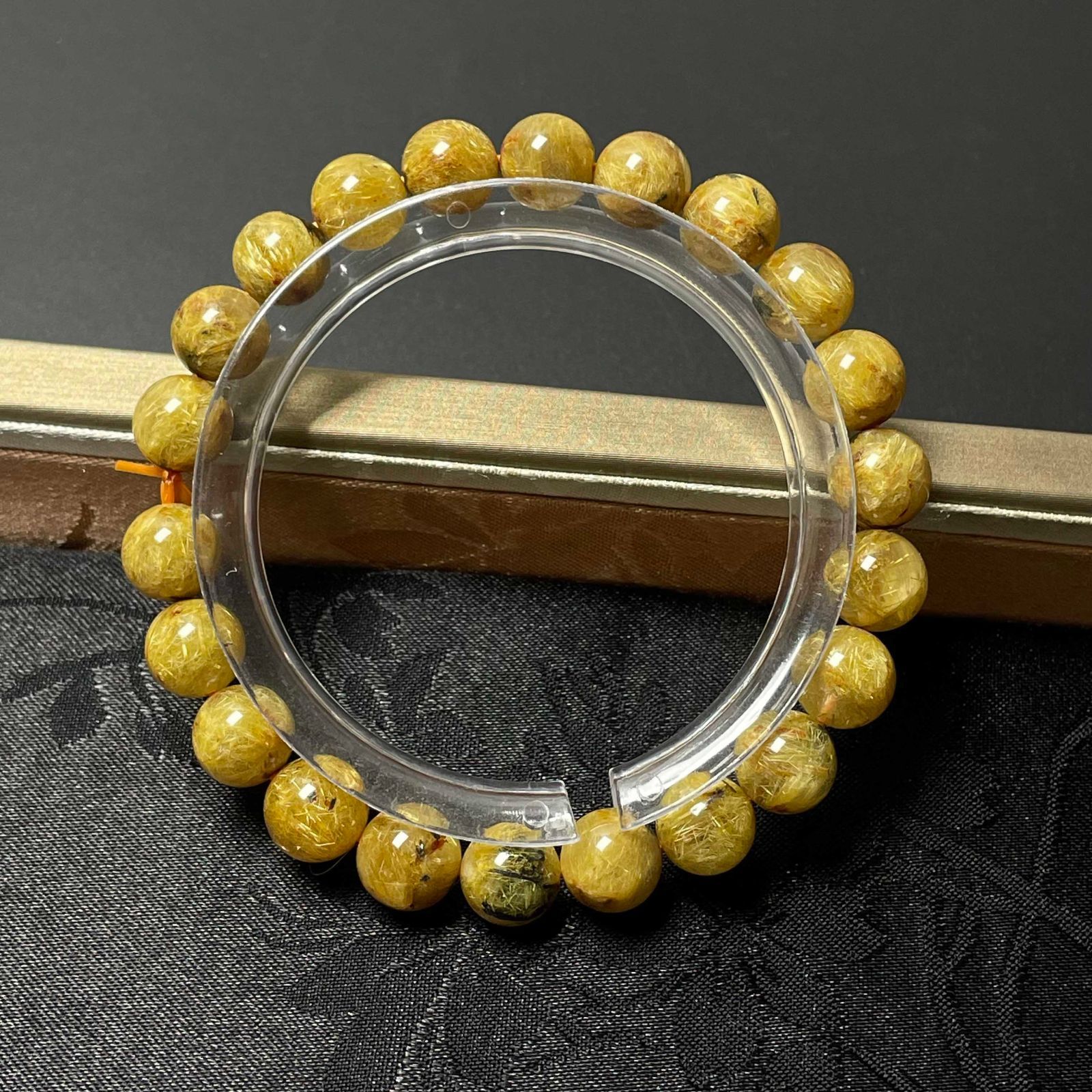 超激安 EU製 貴重 ☆太陽花タイチンルチル☆黄金針水晶 開運 金運 アクセサリー