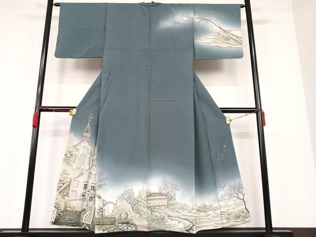 平和屋着物○伝統工芸士 京友禅染色作家 田家鬼彩 訪問着