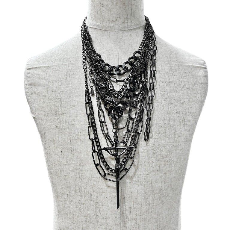 Jean Paul GAULTIER マルチチェーンロザリオネックレス 一点物