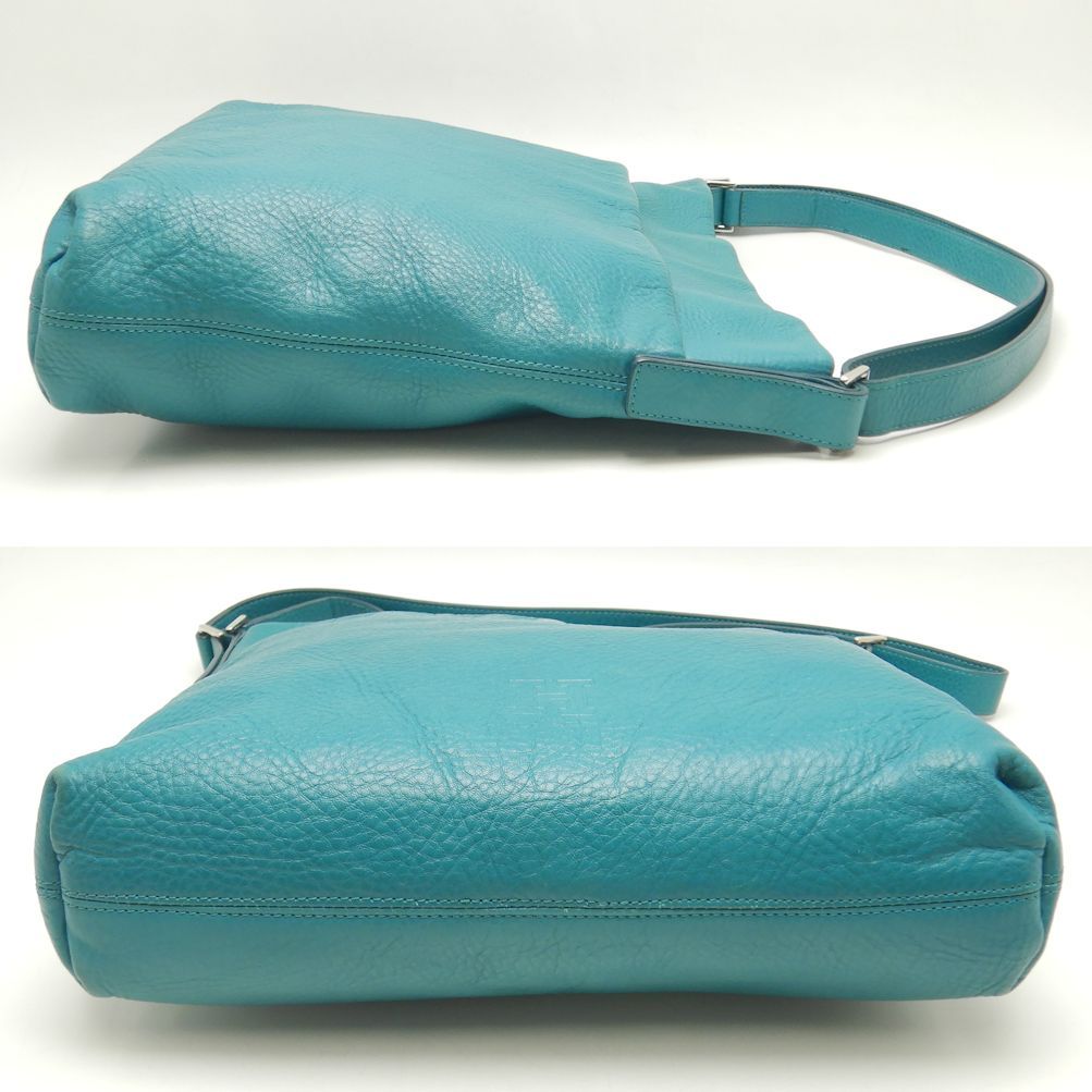 HIROFU ヒロフ ショルダーバッグ レザー ターコイズ / 251006【中古  