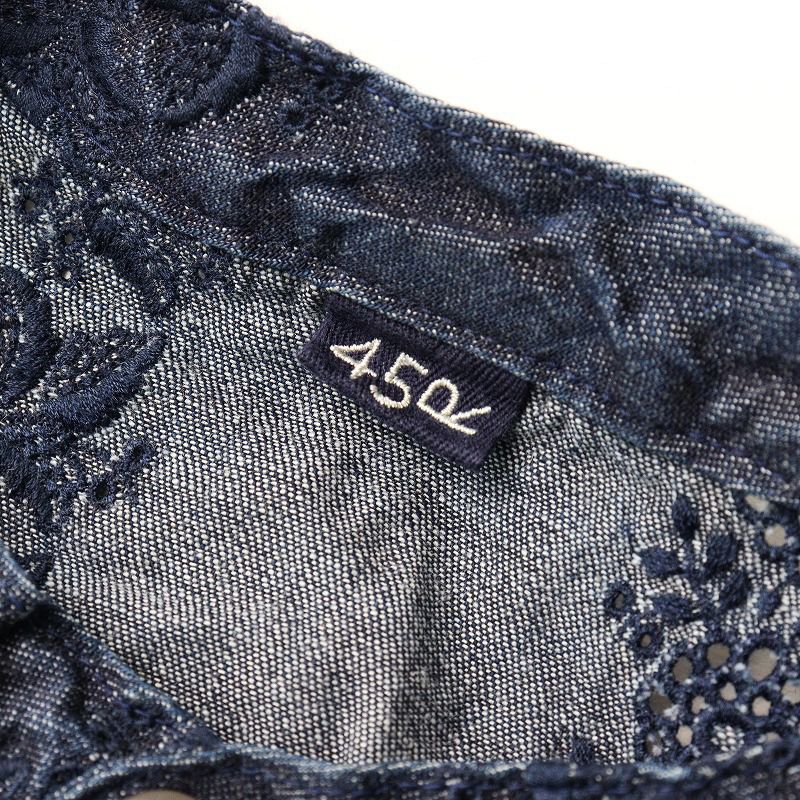 美品 定価92400円 2025SS フォーティファイブアール 45R デニムカット