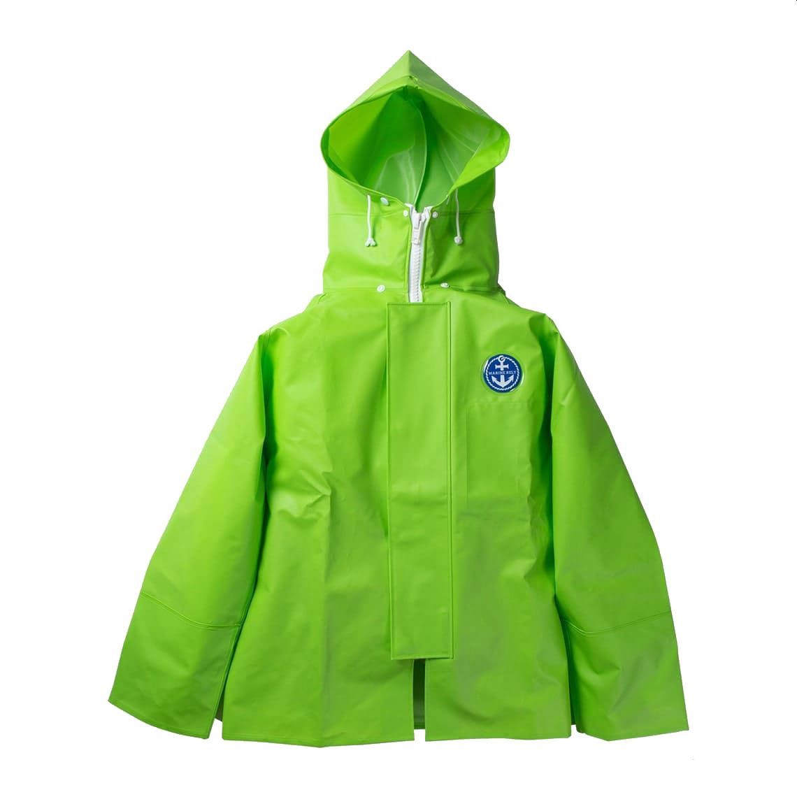 三連休限定】尾崎産業 マリンレリー漁師用ライムグリーン 3L日本製