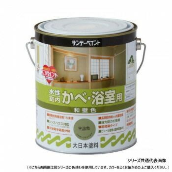 サンデーペイント 水性室内かべ浴室和壁アサギ1600ml