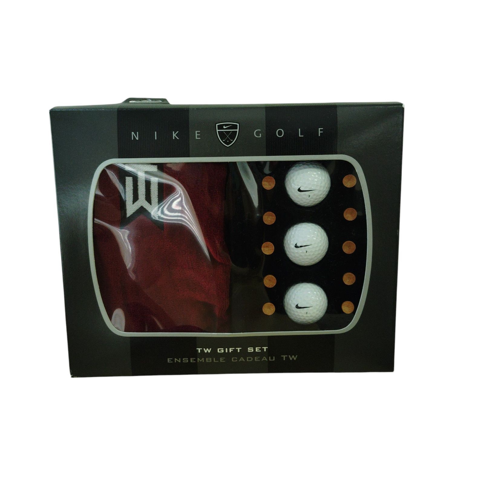 X 10327 ゴルフギフトセット NIKE ナイキ ゴルフ タイガーウッズ 刺繍入り TWロゴ タオル ボール TEES N 91917 TW Gift set ヴィンテージ ギフトセット