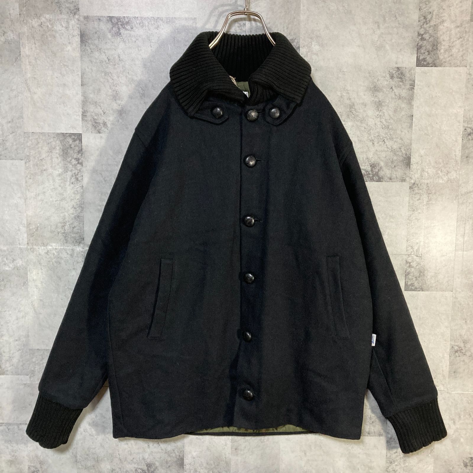 ポーランド製 Yarmo ヤーモ ウールドンキージャケット ブラック 42