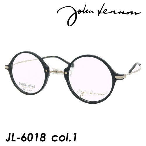 John Lennon(ジョンレノン) メガネ JL-6018 col.1 ブラック/ヘアラインGP 44mm 日本製 Titanium - メルカリ