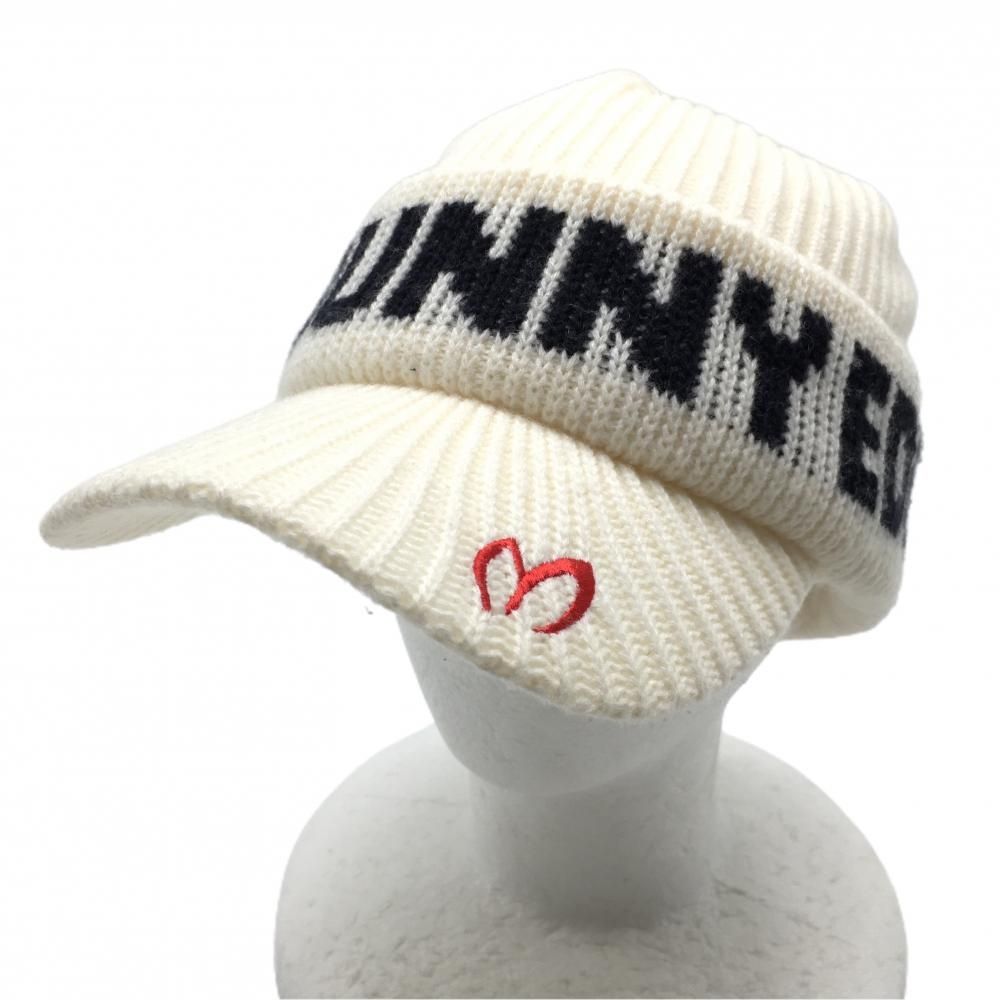 新作マスターバニー ニット帽 ツバ付き ニットキャップ 黒