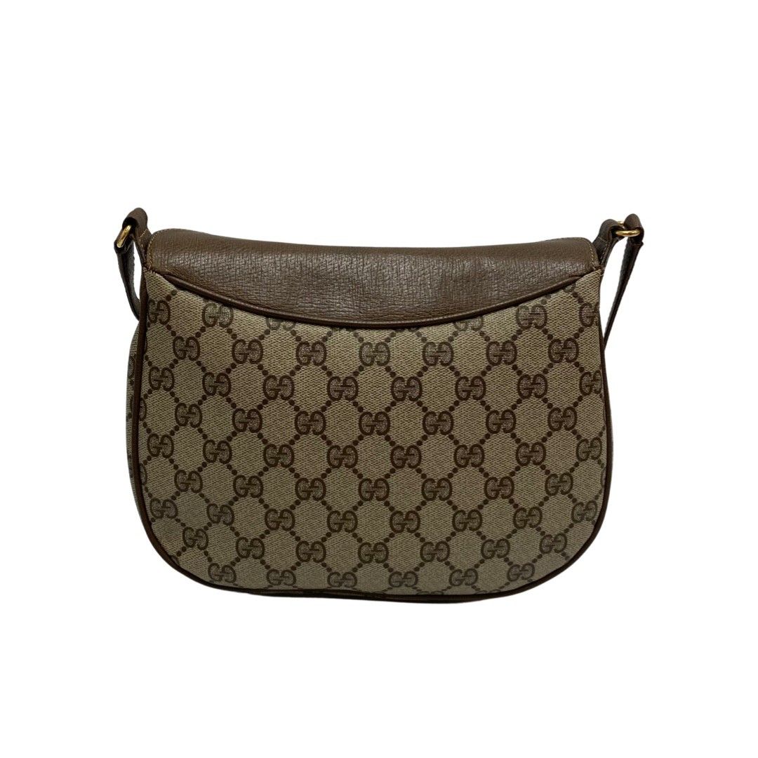 極 美品 GUCCI オールドグッチ ヴィンテージ GG ロゴ 金具 シェリー