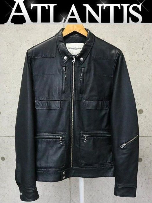 在庫処分大セール 美品 UNDERCOVER アンダーカバー シングルライダース レザージャケット ブルゾン メンズ 黒 size:3 【67574】  - メルカリ