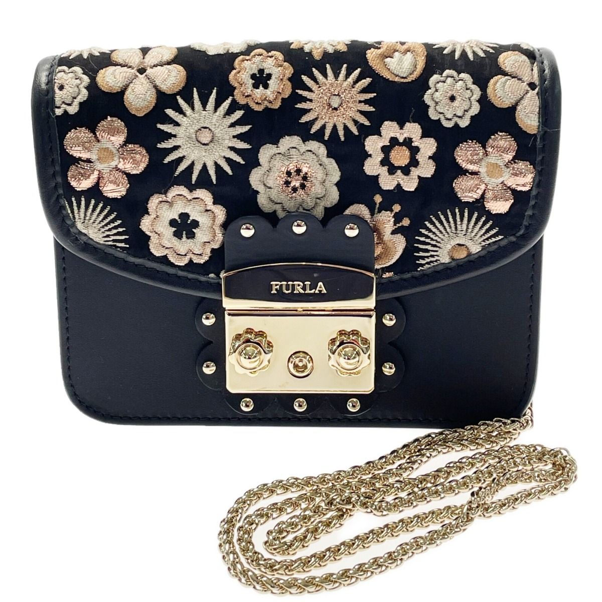 バッグFURLA フルラメトロポリス チェーンショルダー - ショルダーバッグ