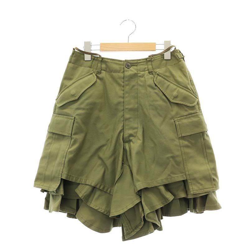 ジュンヤワタナベ コムデギャルソン ミリタリー キュロット S カーキ ジュンヤワタナベ JUNYA WATANABE コムデギャルソン ミリタリー