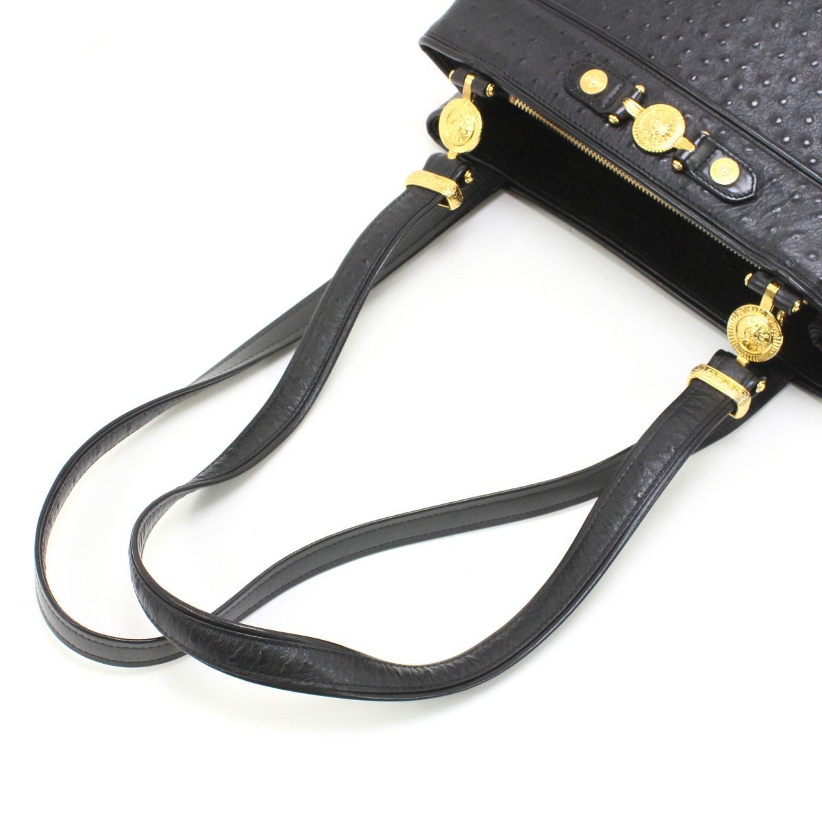 VERSACE ベルサーチ レディース トートバッグ オーストリッチ風
