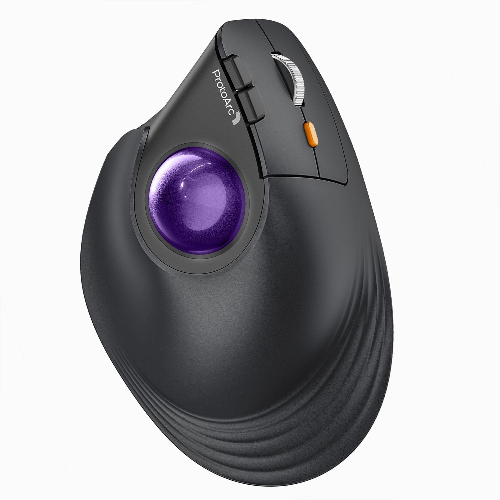 【新着商品】NLバーティカル トラックボールマウス EM5 縦型62 2.4GとBluetooth両対応 ワイヤレスマウス 5段階DPI 2481216 7ボタン トラックボールマウス 光学式 右手用マウス ProtoArc USB充電式 大容量