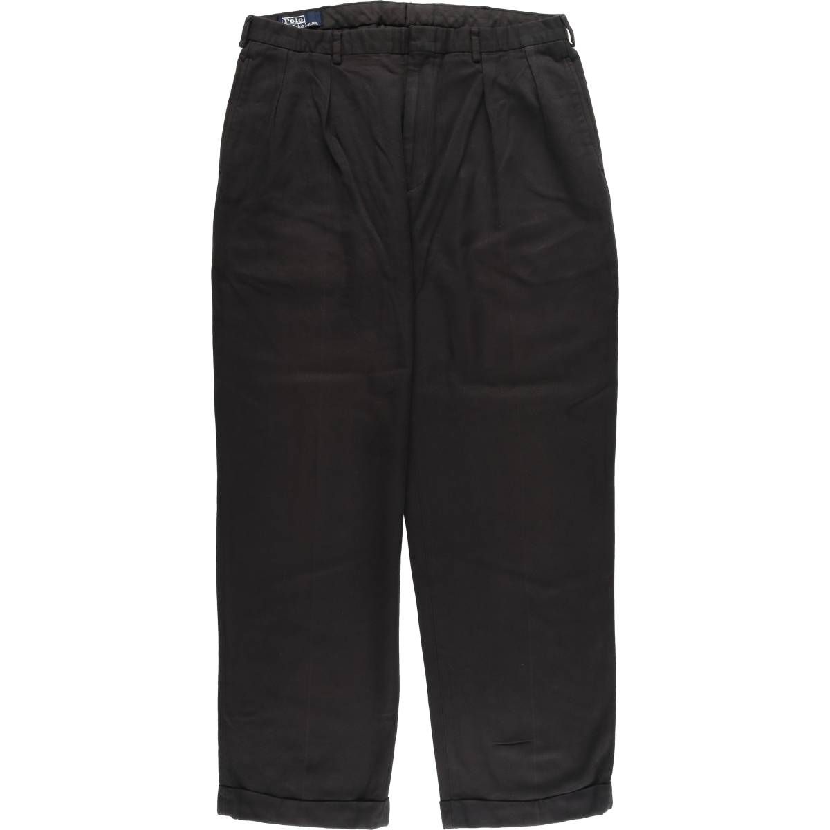 古着 ラルフローレン Ralph Lauren POLO by Ralph Lauren ツータック ウールパンツ スラックス メンズw35相当|eaa549276