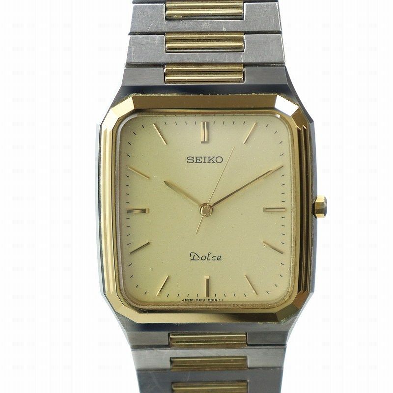 SEIKO DOLCE ゴールド シルバー 腕時計 SEIKO Dolce アナログ時計 シルバー/ゴールド - メルカリ