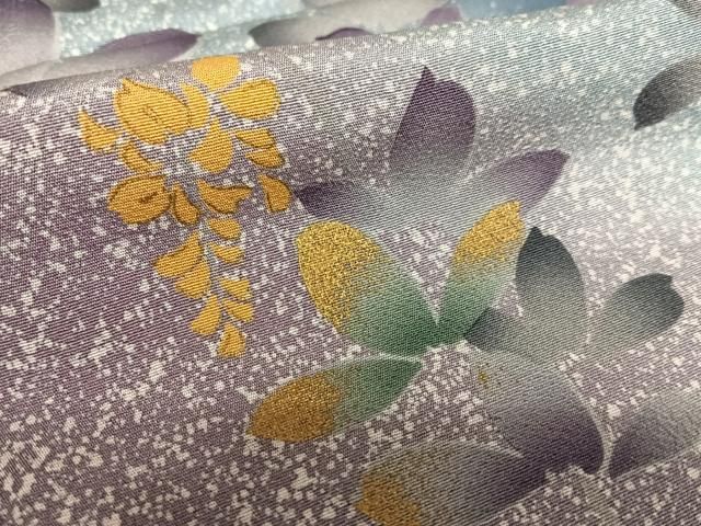 平和屋着物○皇室デザイナー 中村乃武夫 訪問着 友禅 草花文 平和屋着物