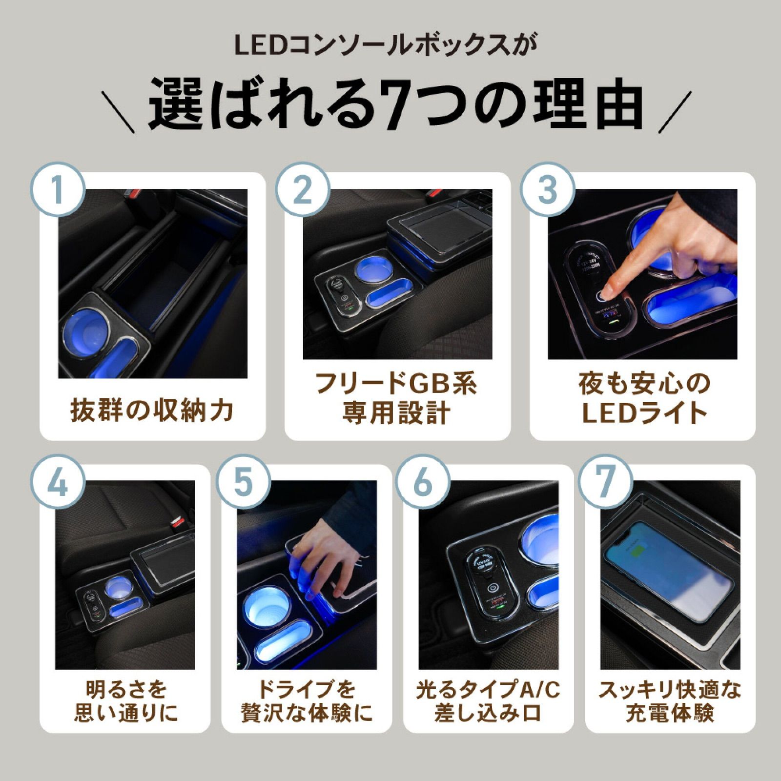 フリードステップワゴン コンソールボックス