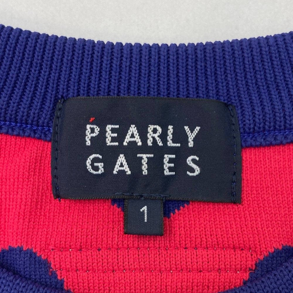 新品、未使用PEARLY GATES セーター レディース　サイズ1 PEARLY GATES ニット セーター 「PEARLY GATES」14Gクルーネックニット