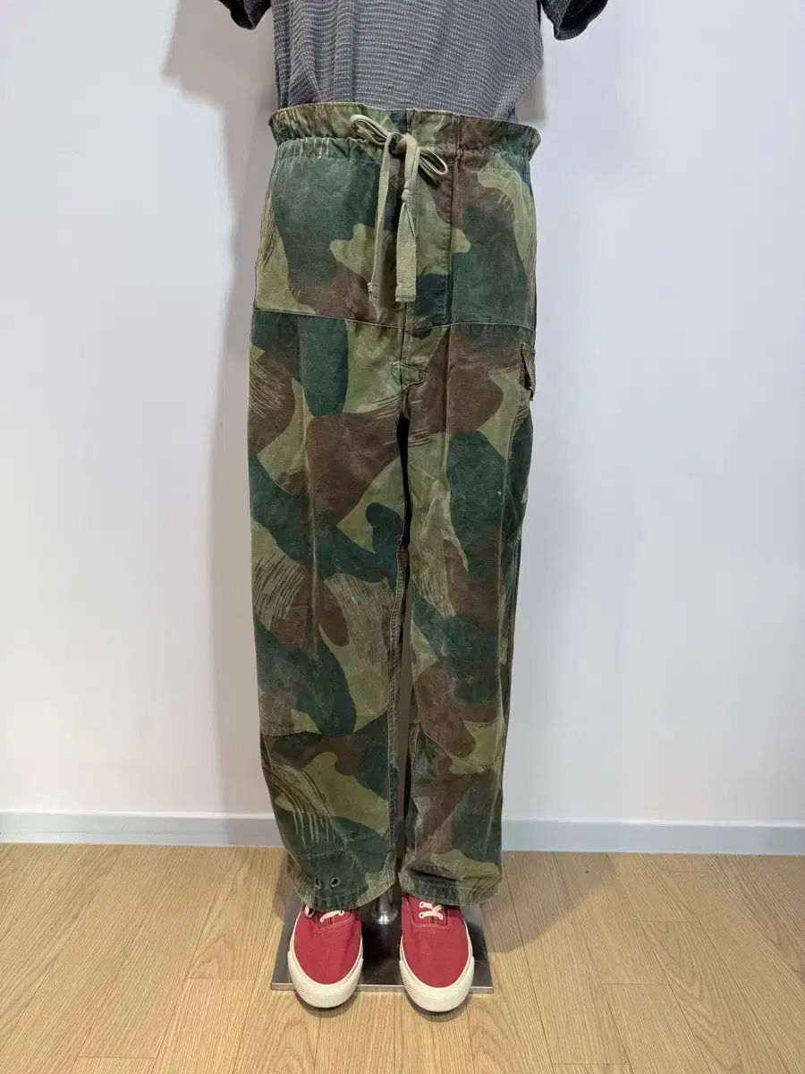 50s ベルギー軍 ブラッシュカモパンツ サイズ3 50's ベルギー軍