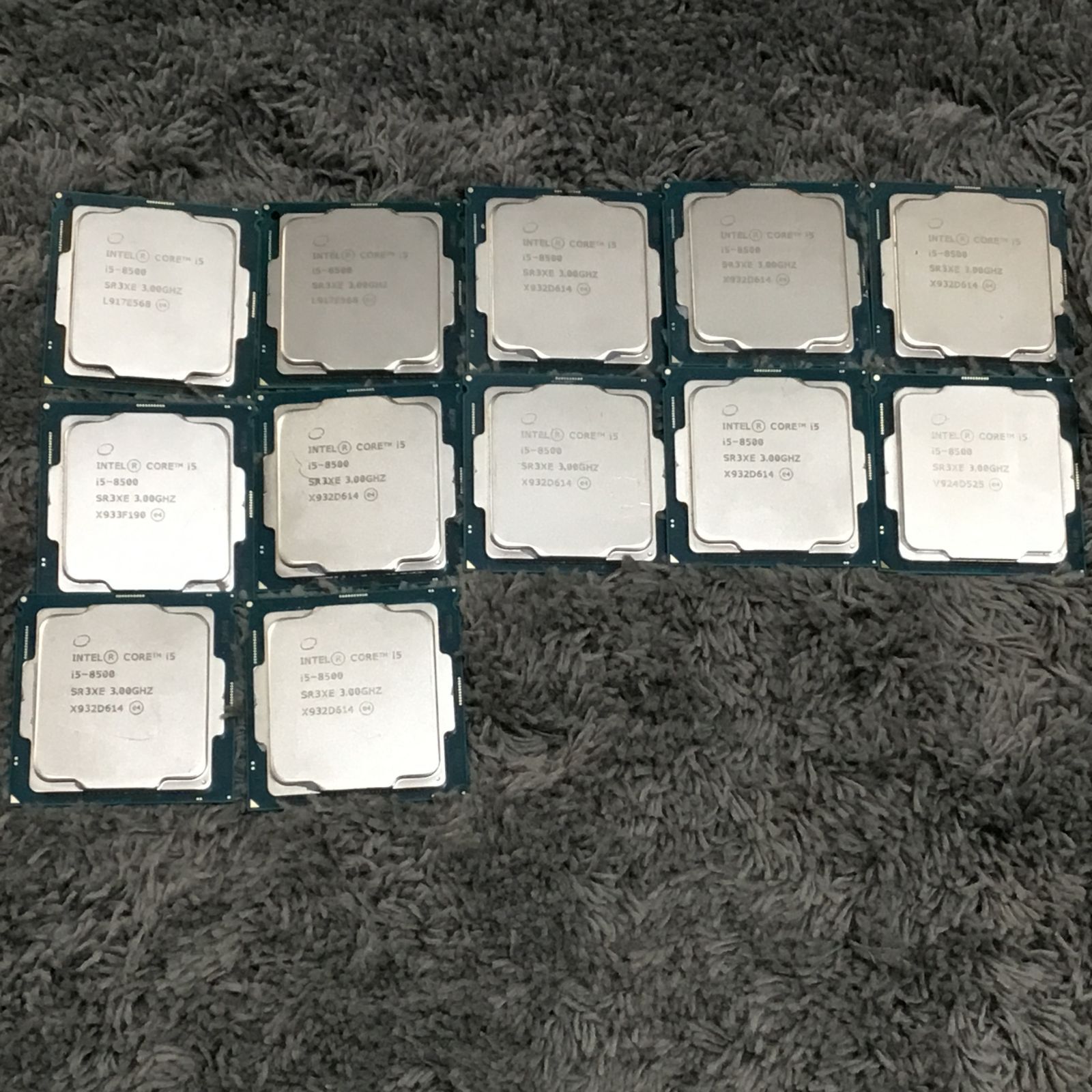 ① INTEL Core i5-8500 計12枚セット　 CPUまとめ売り 1000024345315