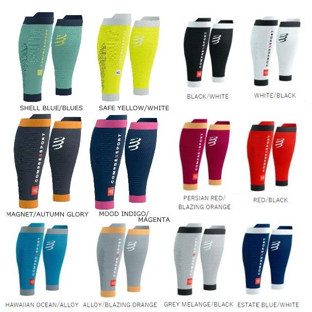 Compressport コンプレスポーツ カーフスリーブ R2 3.0 SU00047B ユニセックス メンズ レディース コンプレッション 段階的着圧 血流促進 サポーター カーフカバー カーフゲイター ランニング トレイルランニング トレラン マラソン