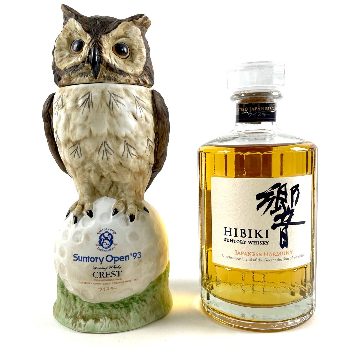 【未開栓】Suntory Open '93 クレスト12年/記念ボトル/フクロウ 未開栓】Suntory Open '93 クレスト12年/記念ボトル/フクロウ 未開栓