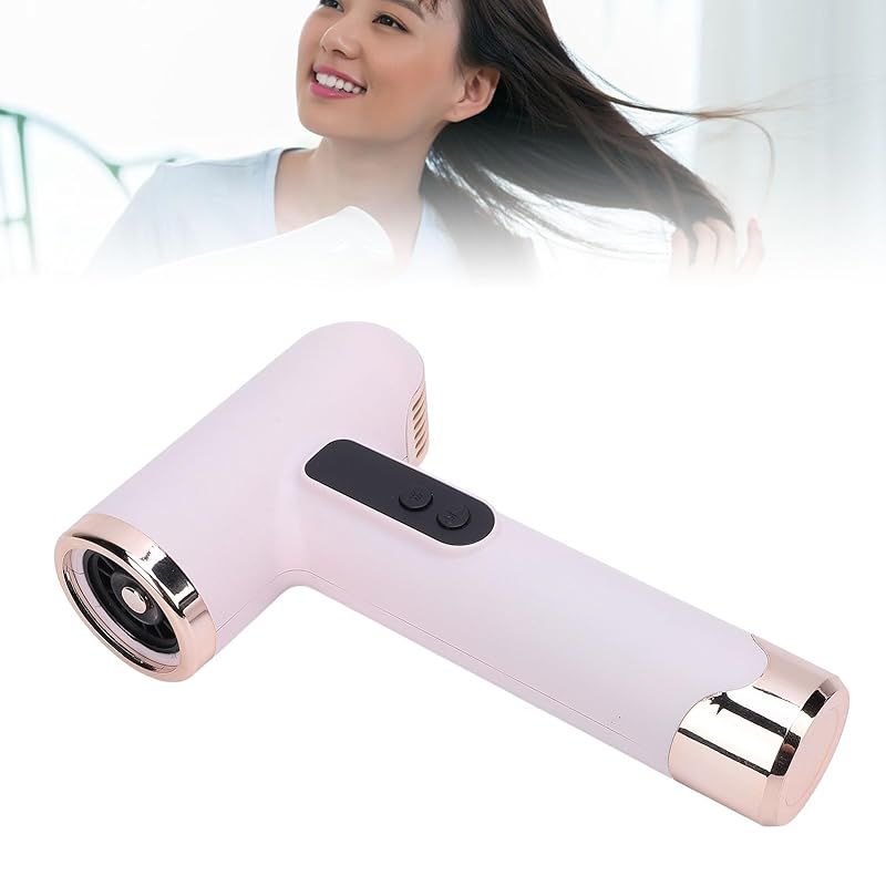  コードレスヘアドライヤー 女性用 200 W 高速トラベルヘアドライヤー USB充電式 静音 ポータブルヘアドライヤー 寮 旅行 ホーム ピンク 0 その他 ヘアドライヤー