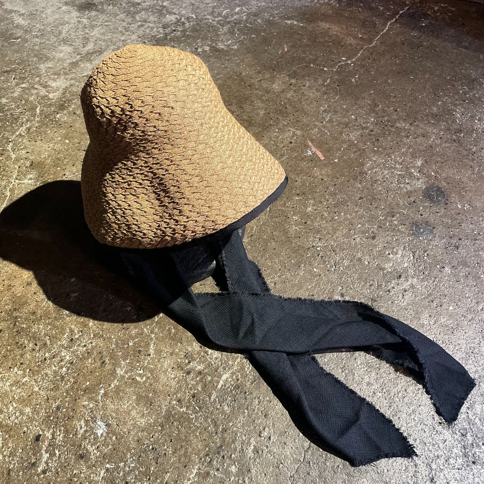 FUMIE TANAKA La Maison de Lyllis flora HAT フミエタナカ ラ メゾン ド リリス 麦わら 帽子 レ ース フリンジリボン パイピング