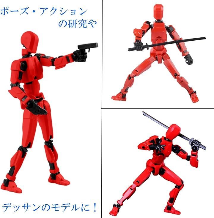 ルナリ ロボット フィギュア アクション プラモデル 3D モデル人形 多