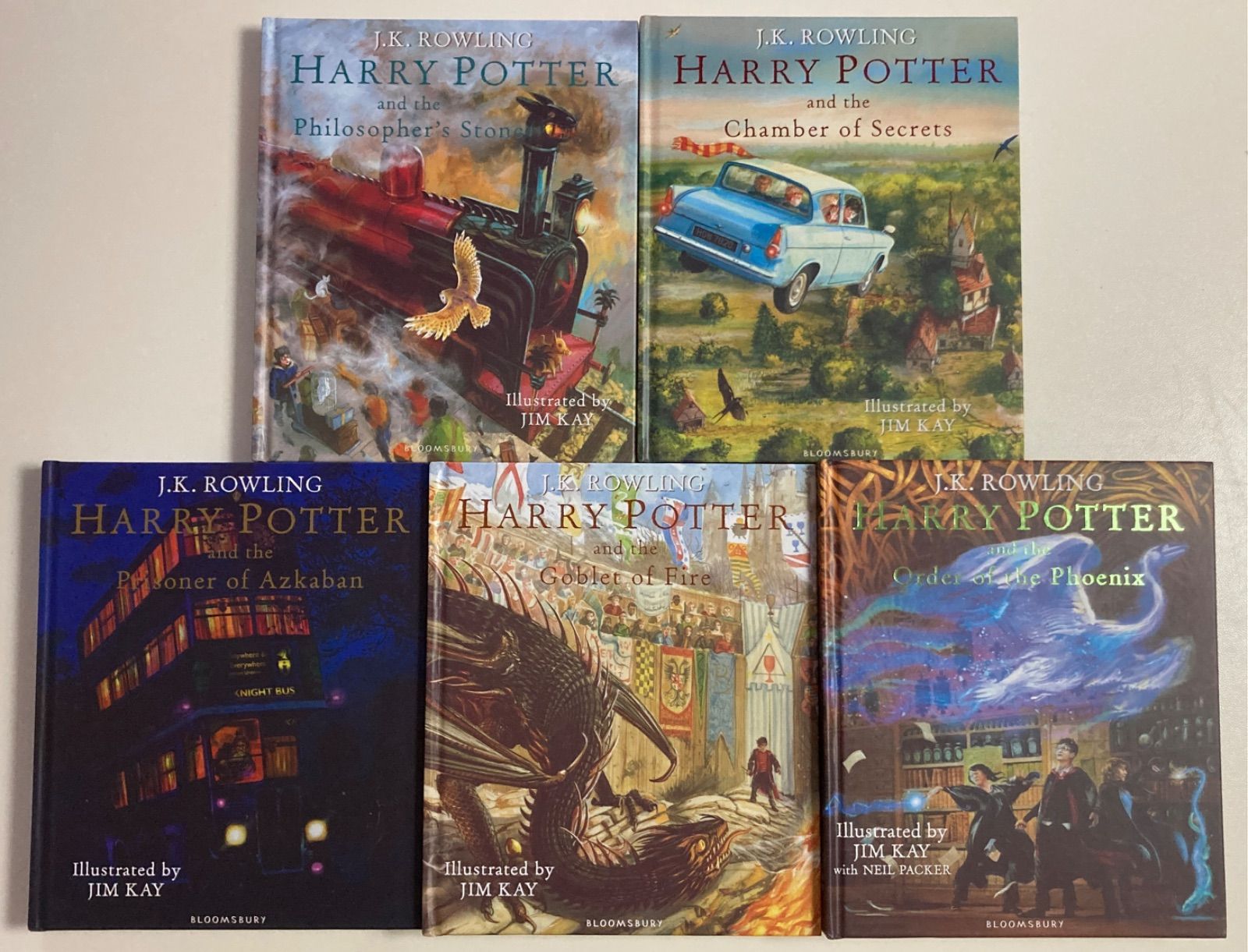 Harry Potter イラスト記念版 5冊セット ハードカバー Maiyapen対応 
