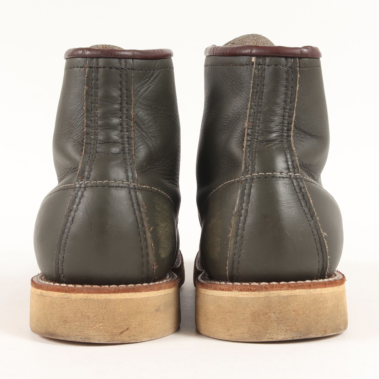 Red Wing レッド ウィング サイズ:25.5cm 90s 四角犬タグ 8180 アイリッシュセッター レザーブーツ Irish Setter  カンガタングリーン US7.5 E ワーク シューズ 靴【メンズ】