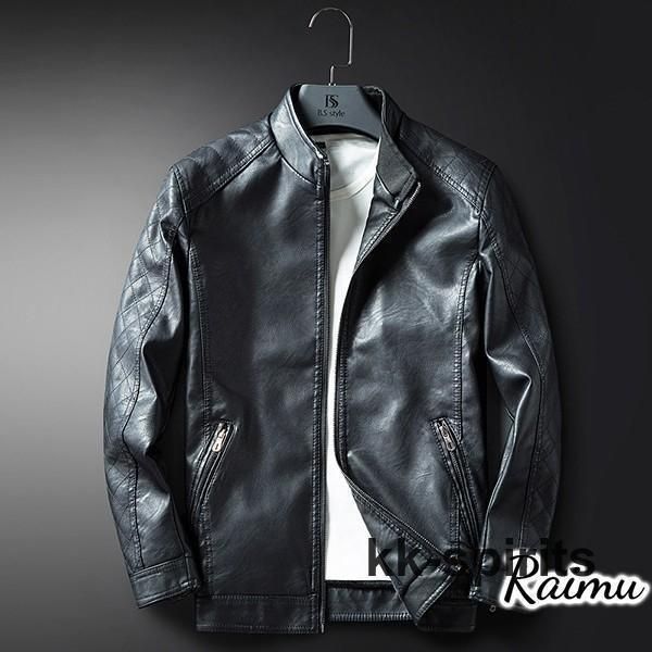 レザージャケット メンズファッション 50代 40代 秋冬 コート アウター 革ジャン kkkjjv