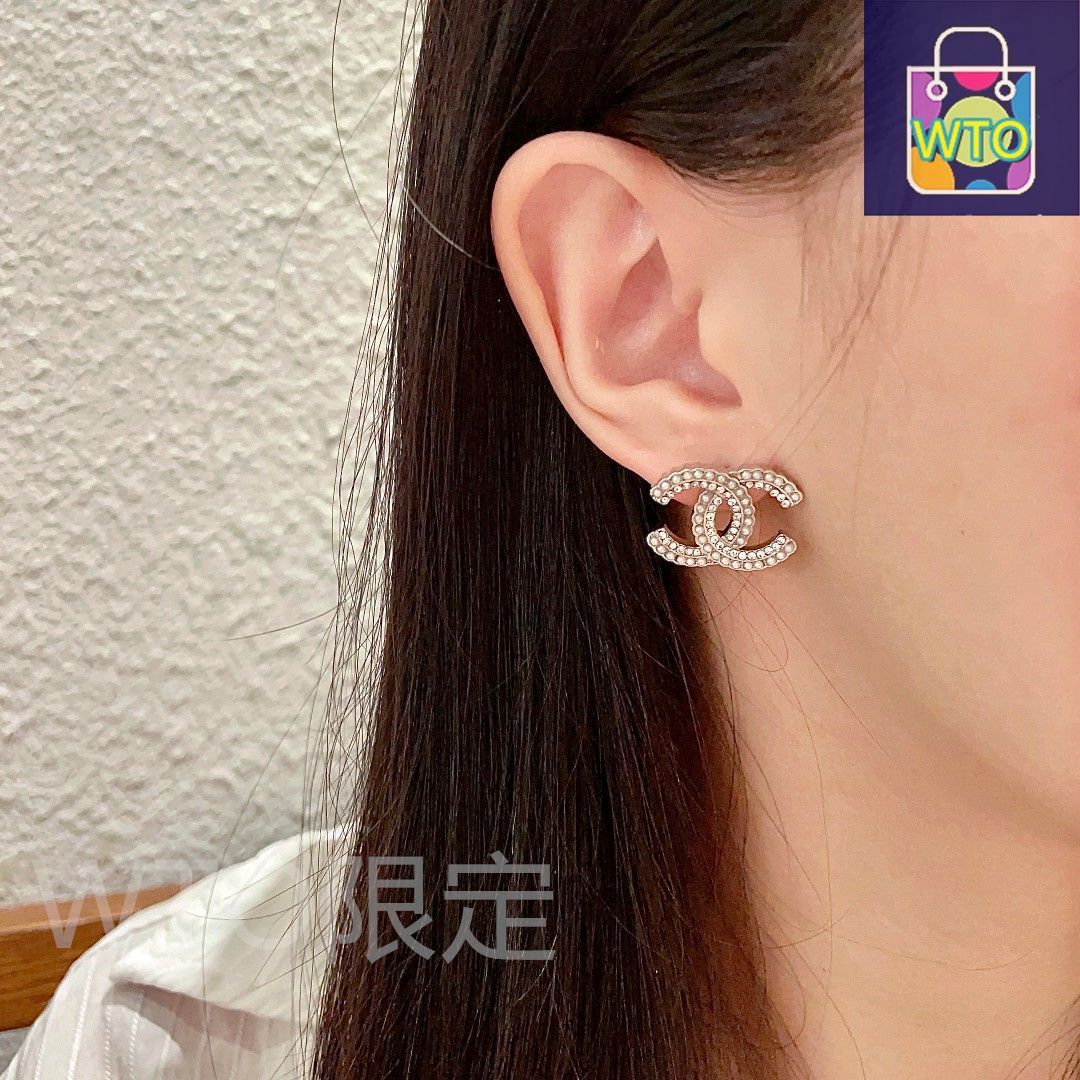 今日特価】CHANEL シャネル 中古 ダブル C イヤリング