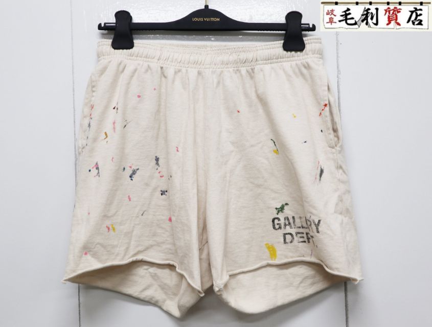 GALLERY DEPT. ギャラリーデプト Logo Print Short プリントロゴ コットン ショーツ ハーフパンツ ホワイト パンツ