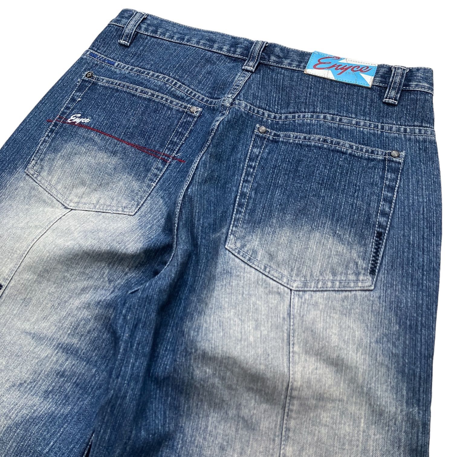 90s Enyce pached design denim pants