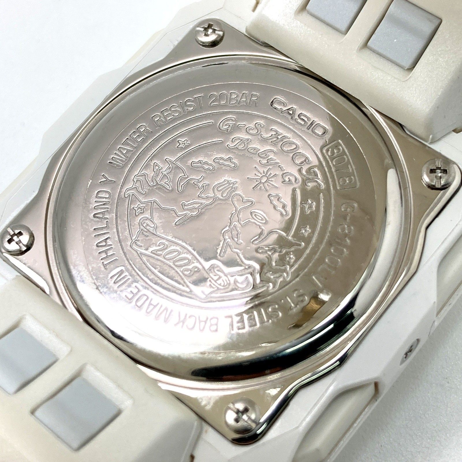 G-SHOCK ジーショック LOV-08B-7 ラバコレ スクエアフェイス ホワイト