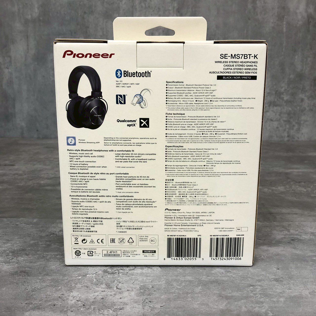 Pioneer ワイヤレスヘッドホン Pioneer SE-MS7BT-K ブラック 【公式通販】