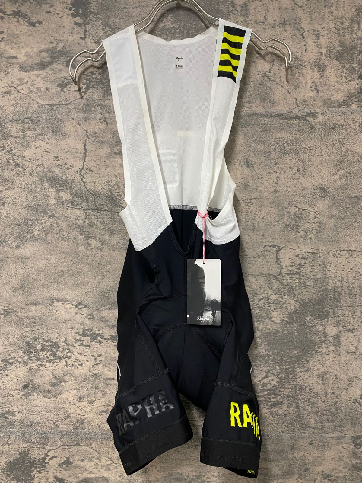 JE236 ラファ Rapha PRO TEAM BIB SHORTS REGULAR ビブショーツ ブラック ホワイト XS